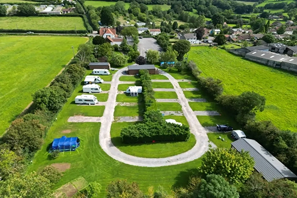 The Rodney Stoke Caravan and Camping Park in Cheddar